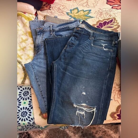 Two pairs of EUC men’s jeans size 36x32 vintage and Holister - Picture 5 of 11